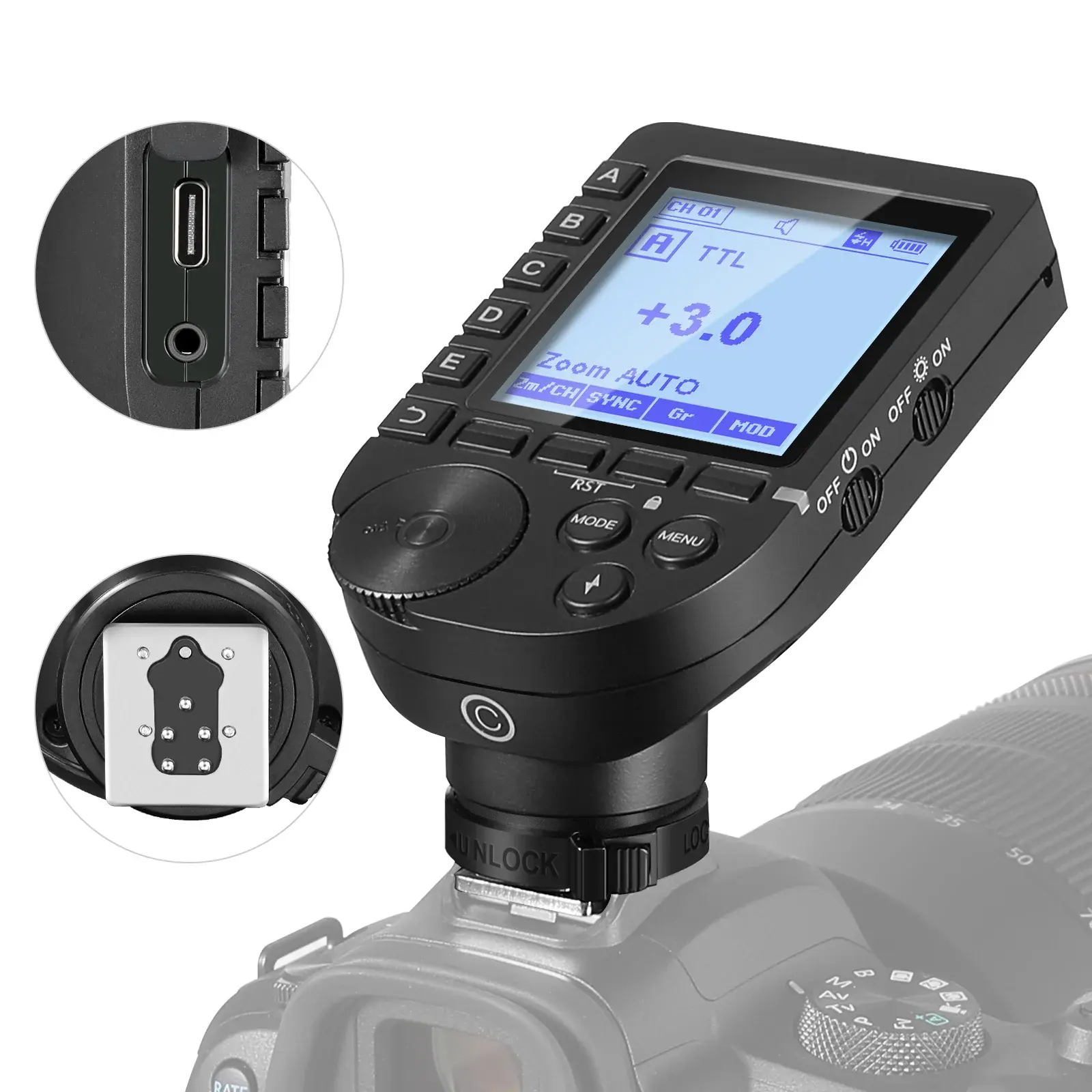 Neewer - NEEWER QPRO-C Canon Uyumlu TTL Kablosuz Flaş Tetikleyici