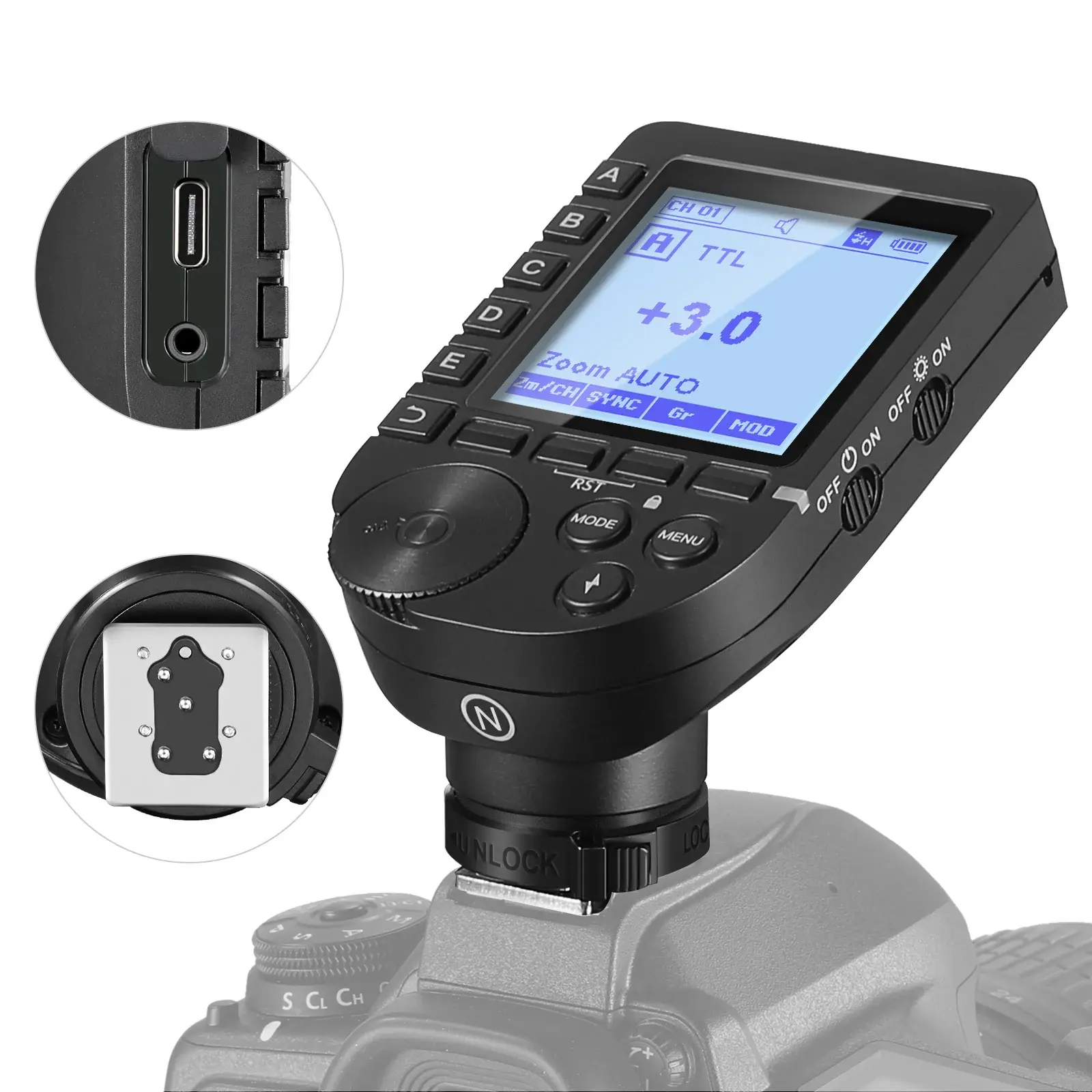 Neewer - NEEWER QPRO-N Nikon Uyumlu TTL Kablosuz Flaş Tetikleyici