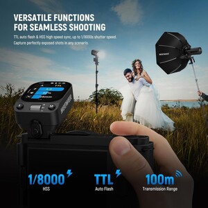 NEEWER QZ-S TTL Kablosuz Flaş Tetikleyici - Thumbnail
