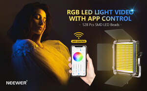 Neewer RGB530 Uygulama Kontrollü 530 LED RGB Video Işığı 3'lü Kit (10096831) - Thumbnail