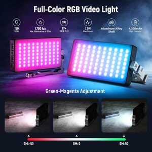 NEEWER SL90 RGB Mini Mobil Video Işığı - Thumbnail