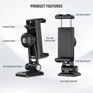 Neewer - NEEWER SP-02 Akıllı Telefon Tutucu Tripod Montaj Adaptörü (1)
