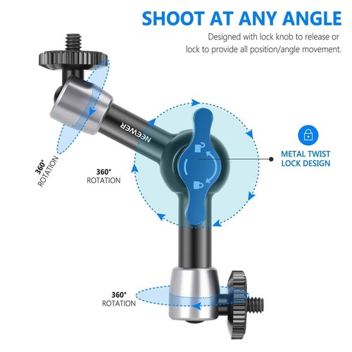 Neewer ST-15 5.9'' 15cm 1/4'' Vidalı Magic Arm