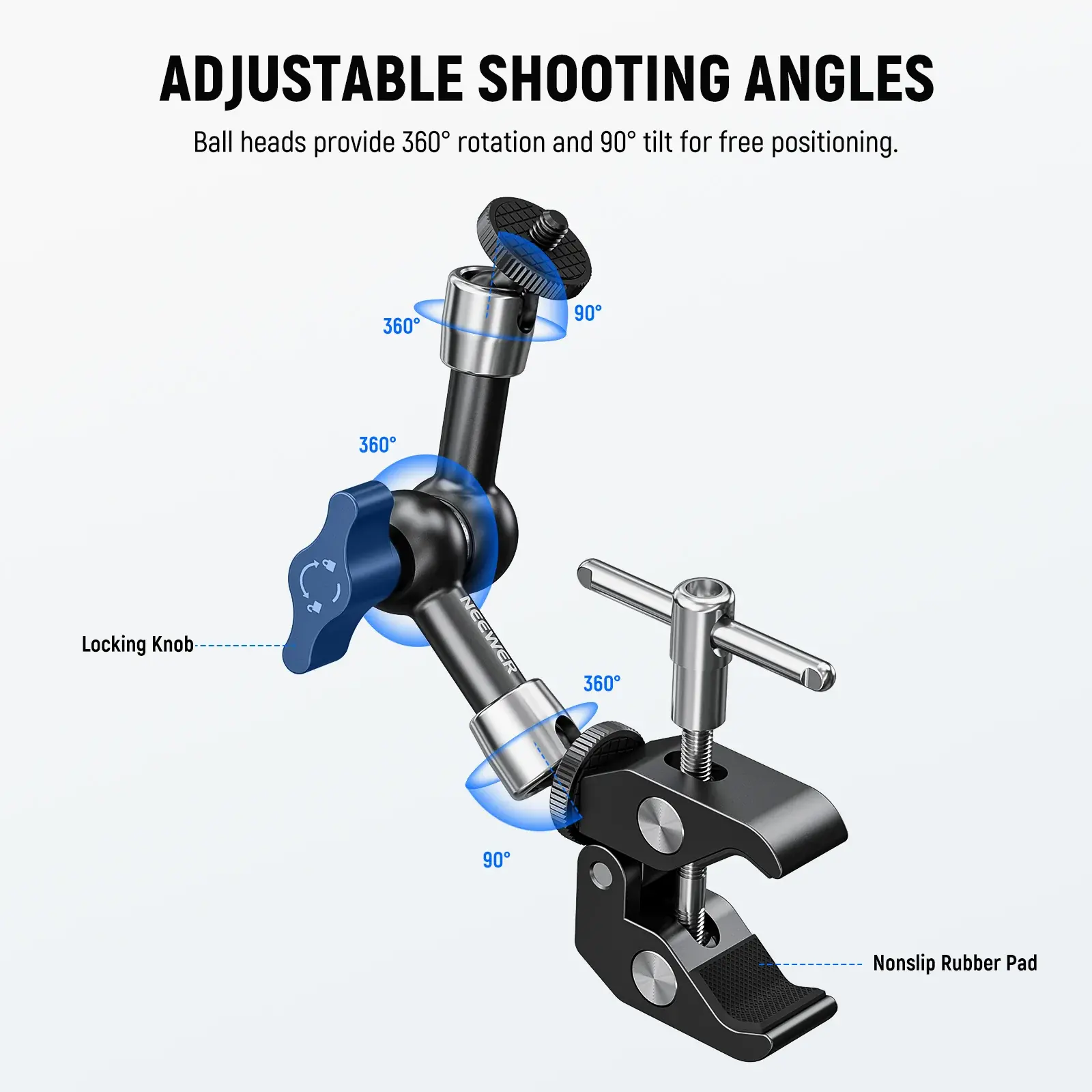 NEEWER ST15C Profesyonel Ayarlanabilir Magic Arm - Thumbnail