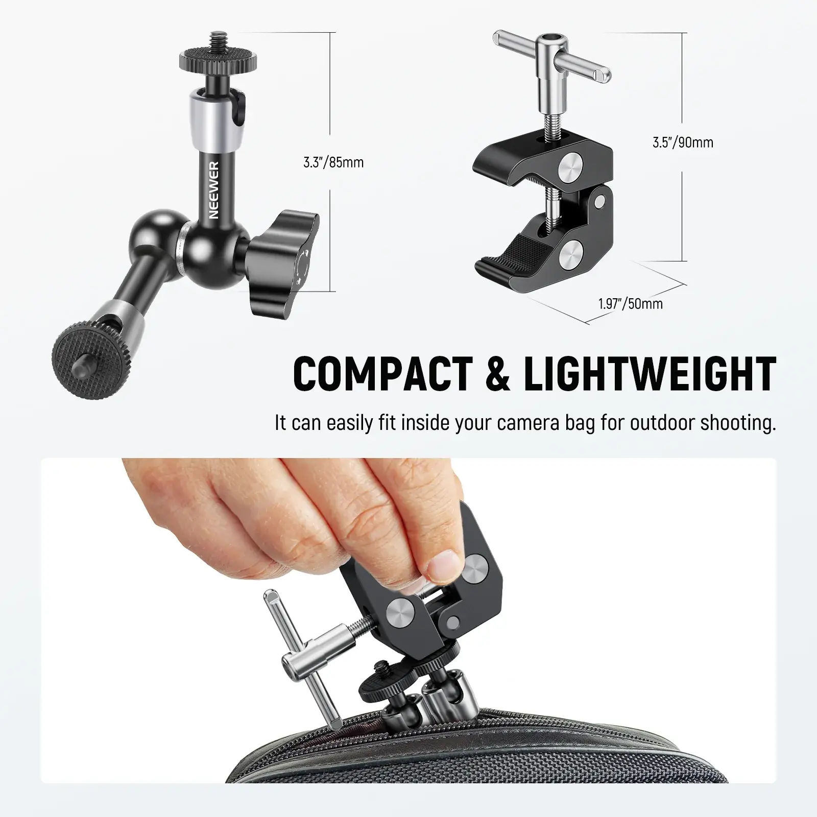 NEEWER ST15C Profesyonel Ayarlanabilir Magic Arm - Thumbnail