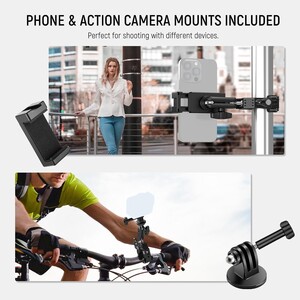NEEWER ST83 Süper Kelepçe ve 3'' (7,62 cm) Çift Bilyeli Magic Arm Kiti - Thumbnail