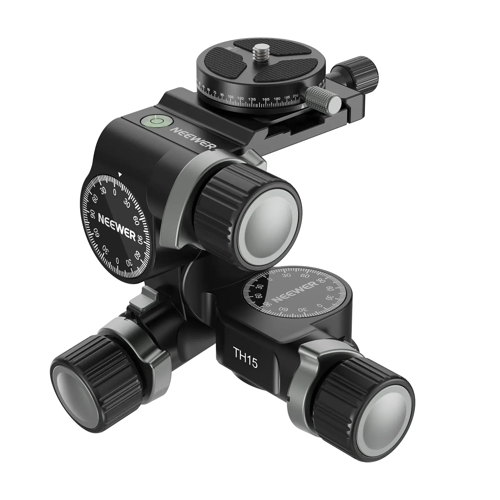 Neewer - NEEWER TH15 3 Yönlü Dişli Tripod Kafası