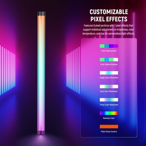 Neewer - Neewer TL60RGB LED Işık Tüpü (1)