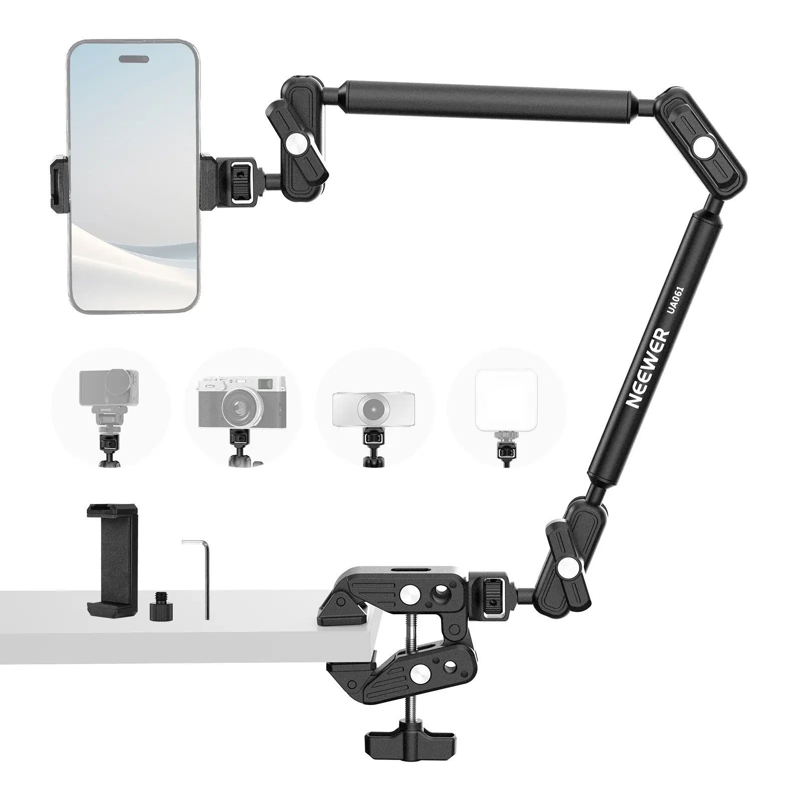 Neewer - NEEWER UA061 55cm Profesyonel Masaüstü Kol Standı