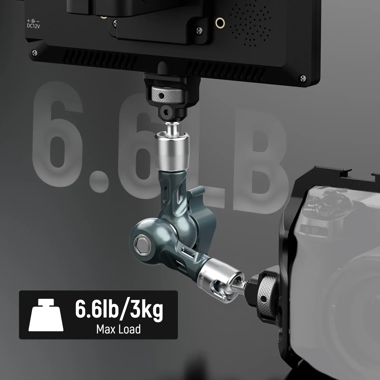 Neewer UA082 7'' - 18cm Anti-Twist Eklemli Magic Arm - Thumbnail
