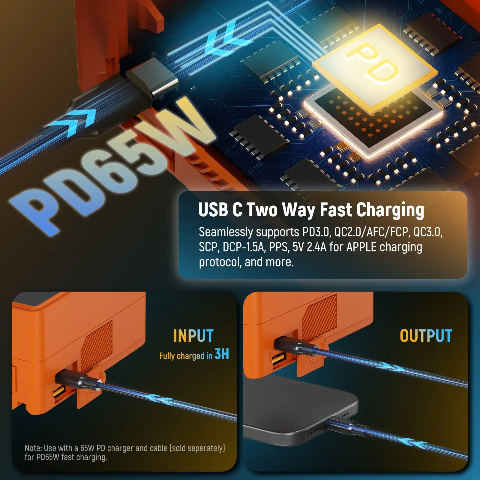 NEEWER V Mount Battery PS099E 6800mAh 14.5V 99Wh (Orange)