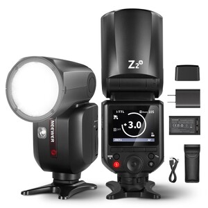 Neewer - Neewer Z2-N Yuvarlak Başlıklı Bataryalı Tepe Flaşı (Nikon)