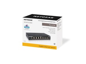 NETGEAR GS308 8 Portlu Gigabit Ethernet Switch - Thumbnail