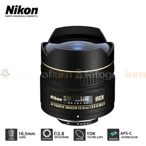 Nikon 10.5mm f/2.8G ED DX Balıkgözü Lens - Thumbnail