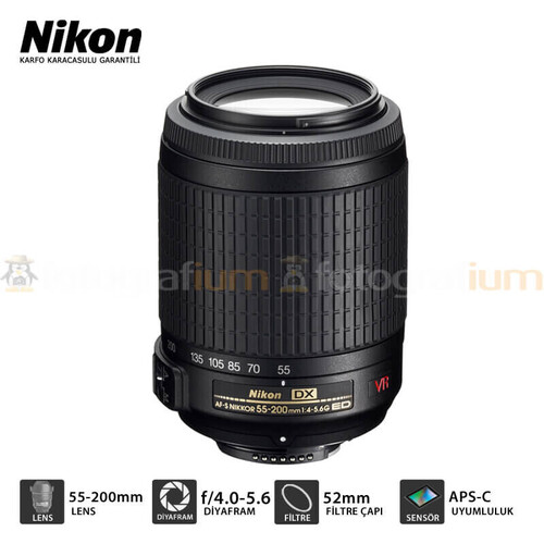 Nikon 55-200mm f/4-5.6G AF-S IF-ED VR II Lens