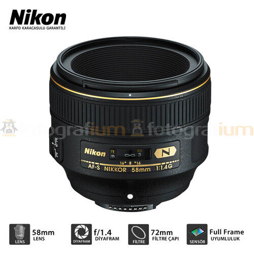 Nikon 58mm f/1.4G DSLR Lens