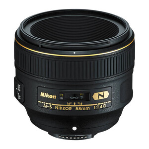 Nikon 58mm f/1.4G DSLR Lens - Thumbnail