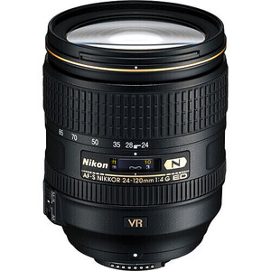 Nikon - Nikon AF-S NIKKOR 24-120mm f/4G ED VR Lens
