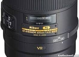 Nikon AF-S 600mm f/4G ED FL VR Lens