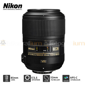 Nikon AF-S DX Micro 85mm f/3.5G ED VR Lens - Thumbnail
