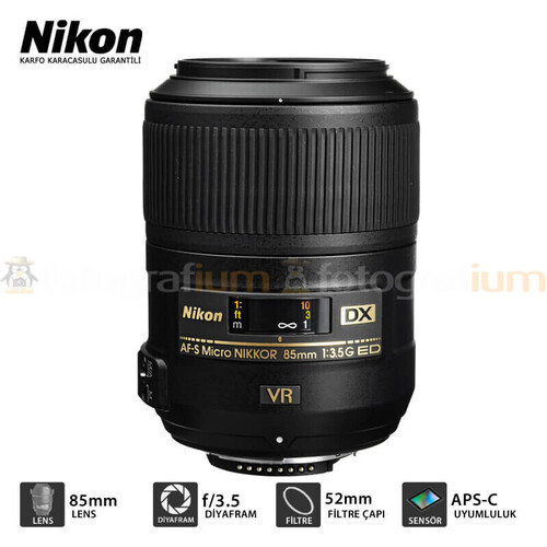 Nikon AF-S DX Micro 85mm f/3.5G ED VR Lens