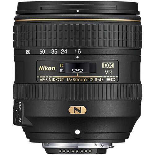 Nikon AF-S DX NIKKOR 16-80mm f/2.8-4E ED VR Lens