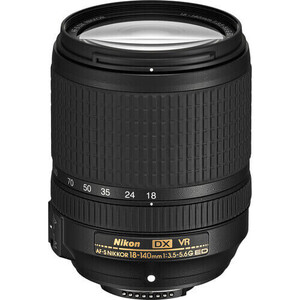 Nikon AF-S DX NIKKOR 18-140mm f/3.5-5.6G ED VR Lens - Thumbnail