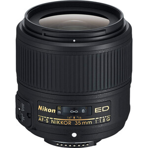 Nikon - Nikon AF-S NIKKOR 35mm f/1.8G ED Lens
