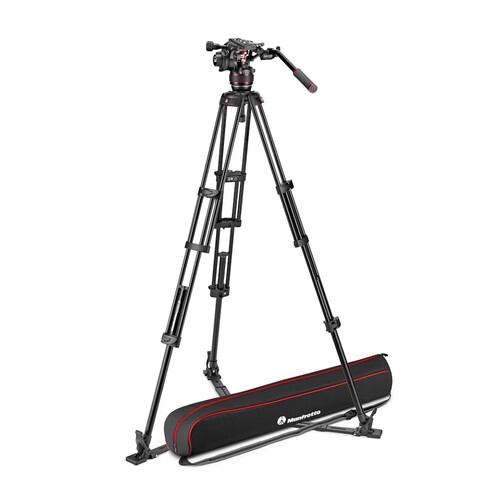 Manfrotto Nitrotech (MVK608TWINGA) 608 Video Head Aluminum Twin Leg Tripod Gs