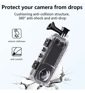 Oem Mark Insta 360 X4 Uyumlu Su Geçirmez Kılıf - Thumbnail