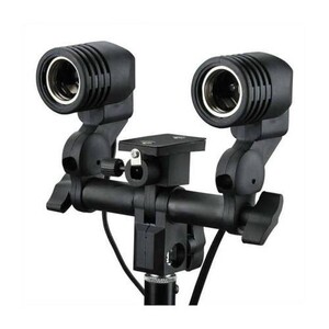OEM - OEM Marka E27 Işık Standlı Çift Işık Soketi