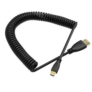OEM - OEM Marka HD02 Spiral 4K HDMI Kablosu (C-A Mini) 50cm-90cm