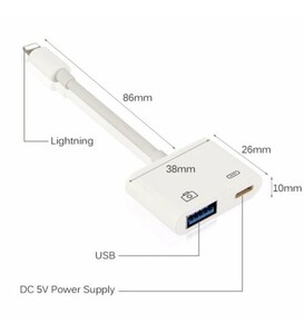 OEM Marka NK101 iPhone Lightning Usb Kamera Adaptörü - Thumbnail