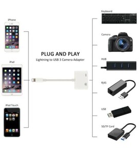 OEM Marka NK101 iPhone Lightning Usb Kamera Adaptörü - Thumbnail