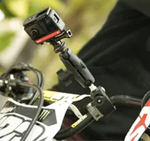 Oem Marka PT01 Insta360 ve Aksiyon Kameralar için Motosiklet Montaj Kiti - Thumbnail