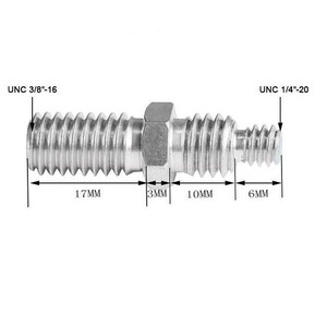 OEM - OEM Marka SC15 Monopod Vidası 1/4'' Erkek 3/8'' Erkek (1)