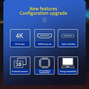 OEM Marka Z29 Ses ve Video Yakalama Kartı HDMI 4K - Thumbnail
