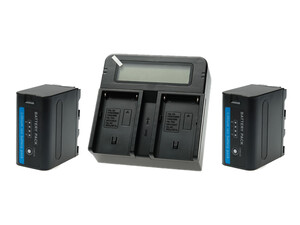 OEM - OEM NP-F970 İkili Batarya + Şarj Kiti