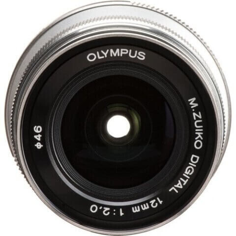 Olympus 12mm f/2.0 MFT Aynasız Lens Gümüş