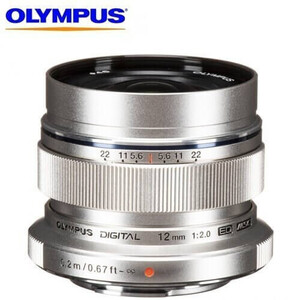 Olympus 12mm f/2.0 MFT Aynasız Lens Gümüş - Thumbnail