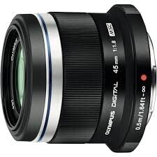 Olympus 45mm f/1.8 MSC Prime Lens Siyah - Thumbnail