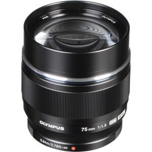 Olympus 75mm f/1.8 MFT Lens (Siyah) - Thumbnail
