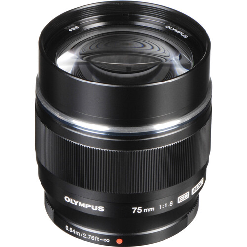 Olympus 75mm f/1.8 MFT Lens (Siyah)