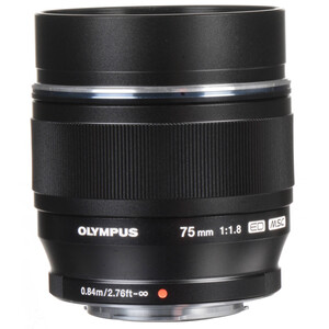 Olympus 75mm f/1.8 MFT Lens (Siyah) - Thumbnail