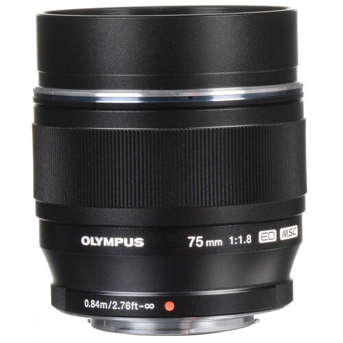 Olympus 75mm f/1.8 MFT Lens (Siyah)