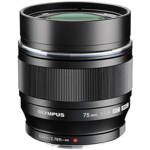Olympus 75mm f/1.8 MFT Lens (Siyah)