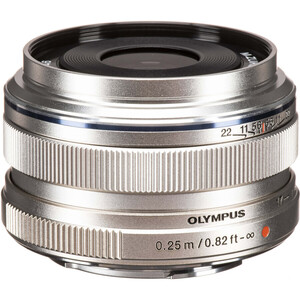 Olympus M.Zuiko Digital 17mm f/1.8 Lens Gümüş - Thumbnail