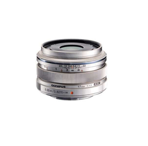 Olympus M.Zuiko Digital 17mm f/1.8 Lens Gümüş