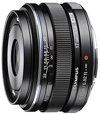 Olympus M.Zuiko Digital 17mm f/1.8 Lens Siyah