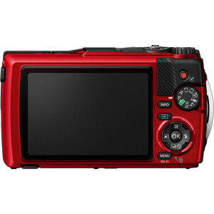 Olympus - OM SYSTEM Tough TG-7 Dijital Fotoğraf Makinesi (Kırmızı) (1)